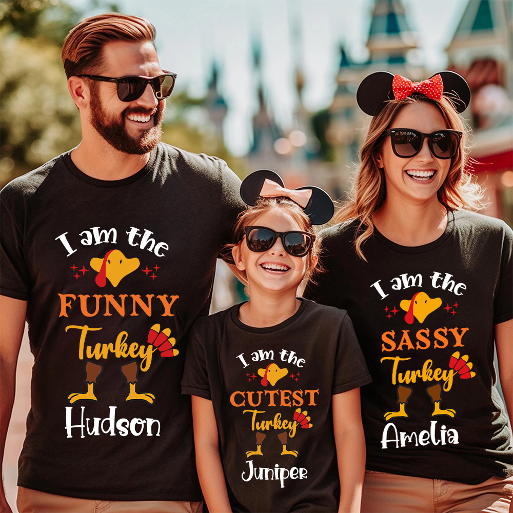 Personalized Thanksgiving Party Family Matching Shirt | CWThanks08