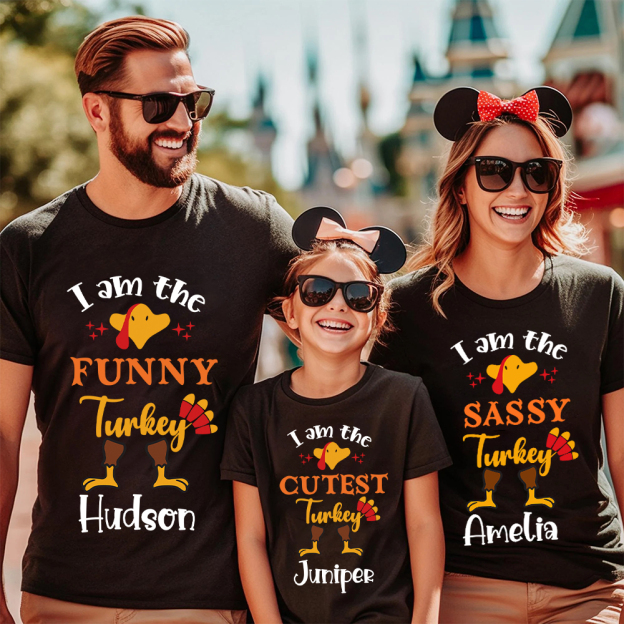 Personalized Thanksgiving Party Family Matching Shirt | CWThanks08