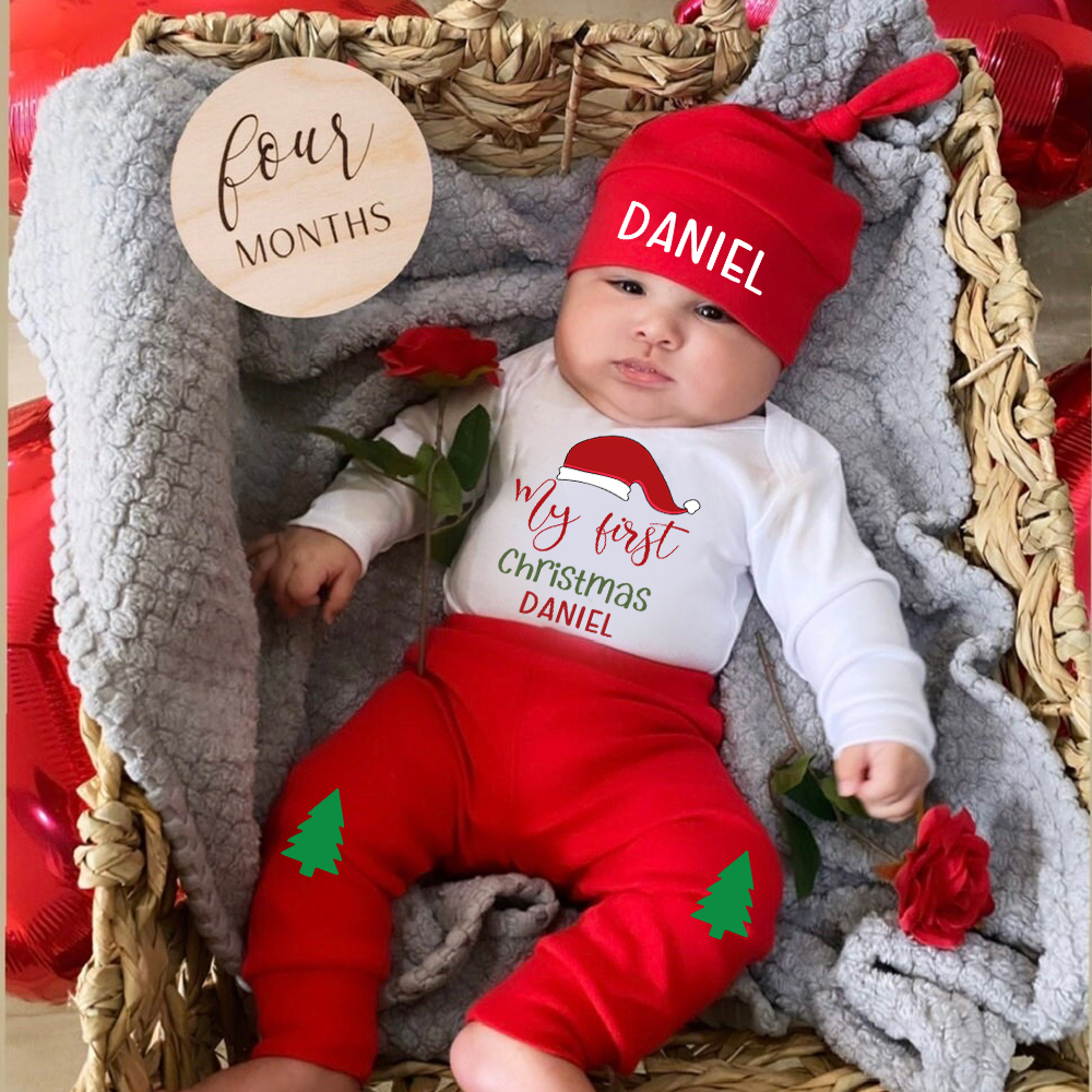 Personalized Baby 1st Christmas Outfit Set | MCGift123