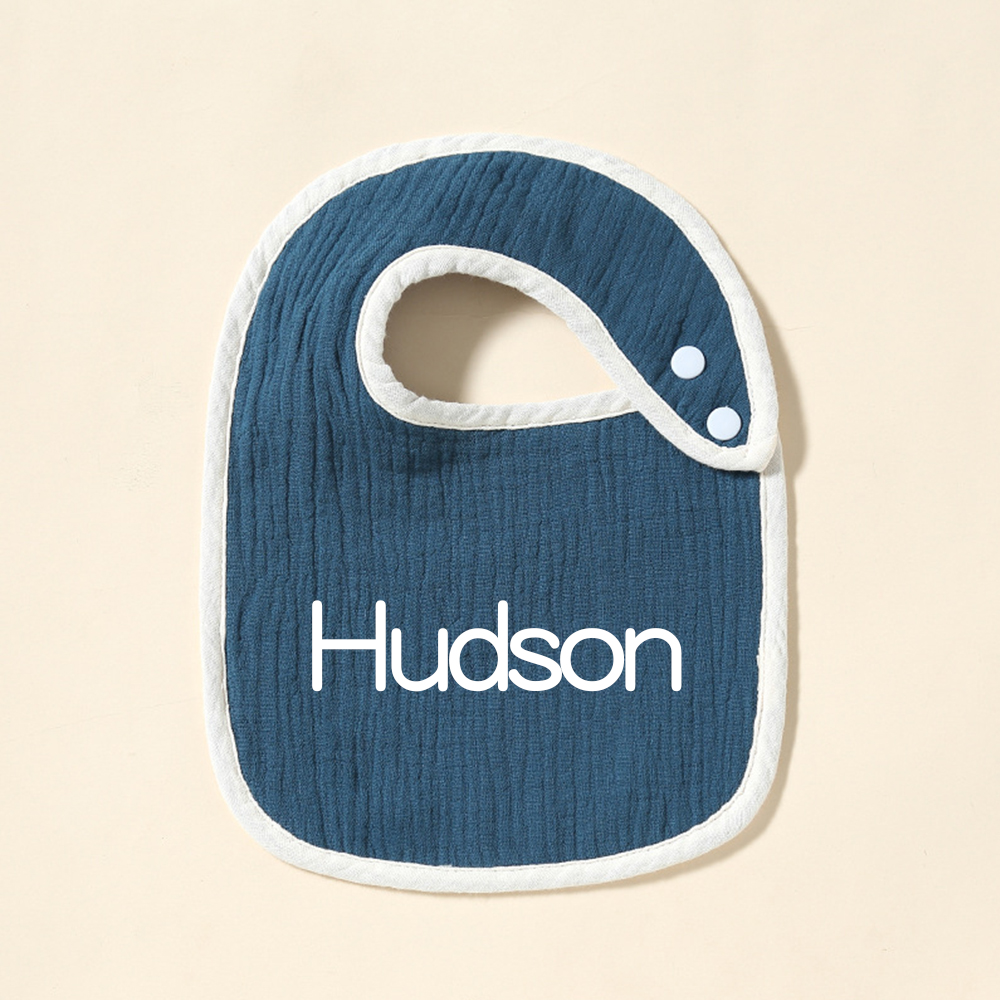 Personalized Embroidered Baby Cotton Bibs | CWBaby306