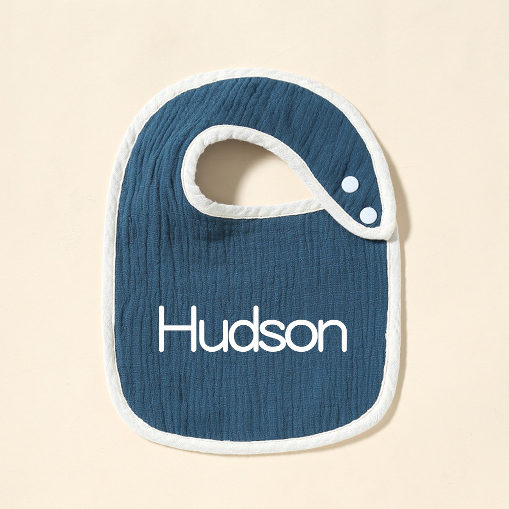 Personalized Embroidered Baby Cotton Bibs | CWBaby306