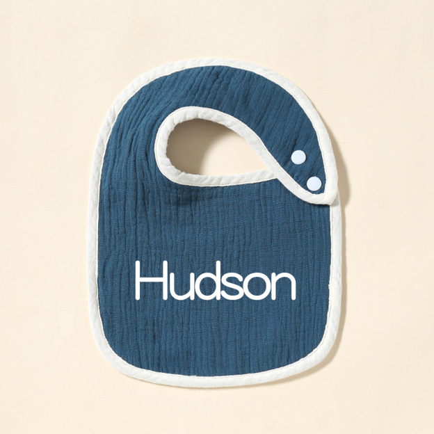 Personalized Embroidered Baby Cotton Bibs | CWBaby306