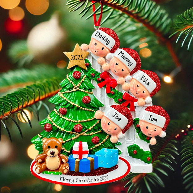 Personalised Christmas Tree Family Ornament | MCGift203
