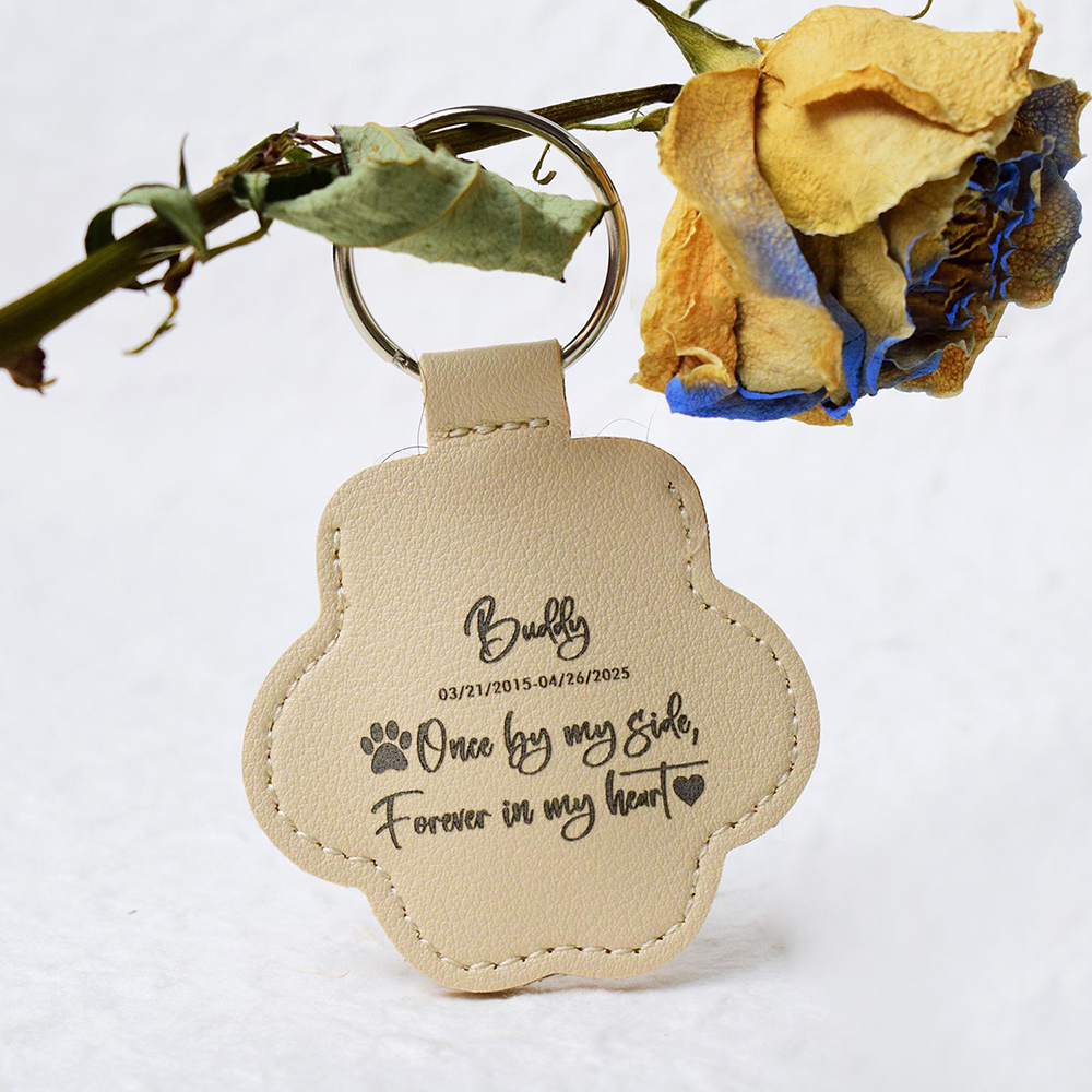 Personalized Pet Fur Storage Memorial Keychain | BKPet253