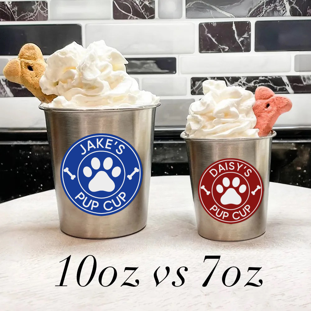 Personalized Pet Stainless Steel Reusable Pup Cup Mug | BKPet26301
