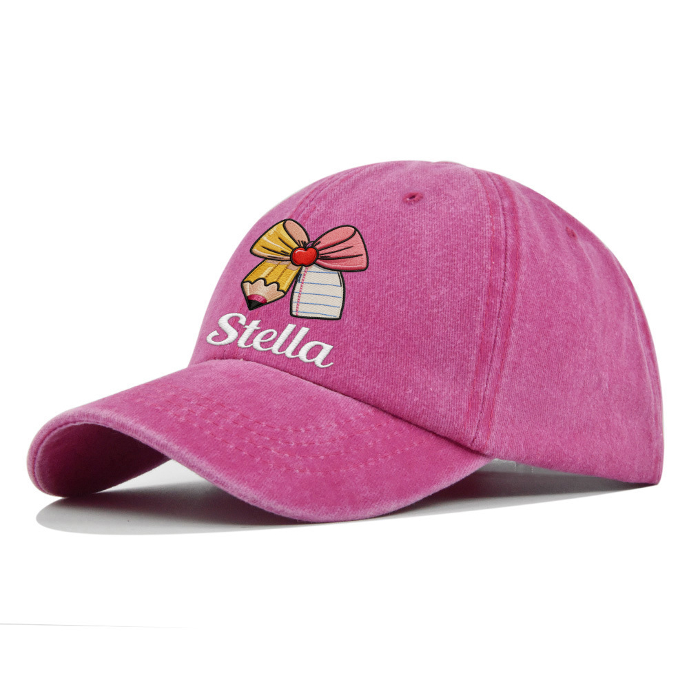 Personalized Embroidery Cute Icon Summer Baseball Hat For Kid | Hskid82