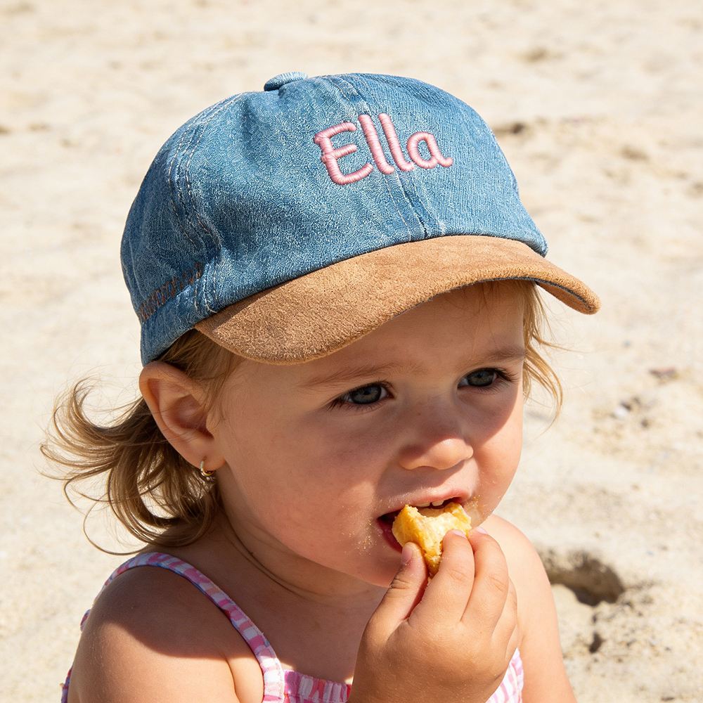 Personalized Embroidery Kid Denim Baseball Hat | CWBeach217