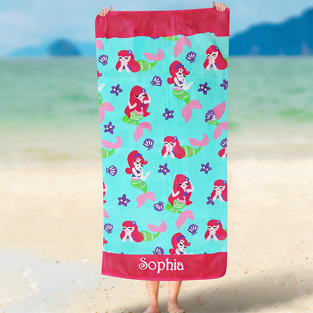 Personalized Lovely Kid Towel for Summer & Beach | CWTowel193