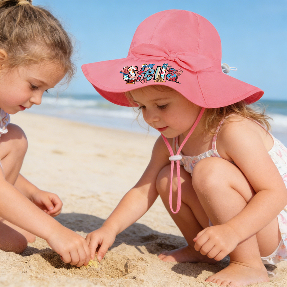 Personalized Lovely Bowknot Bucket Hat for Comfort & Unique | CWBeach226