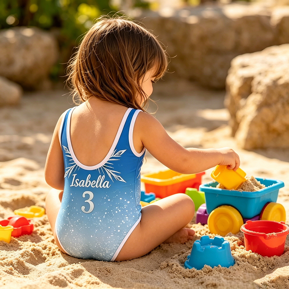 Personalized Ice Princess Swimsuit for Girls | CWBaby511