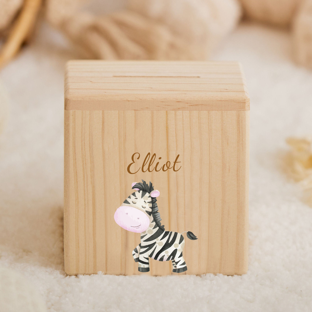 Personalized Kid Cute Animal Wooden Money Boxes