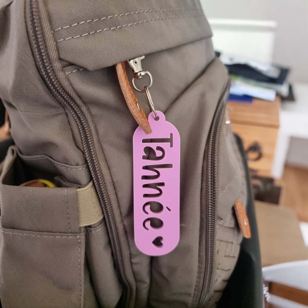 Personalized 3D Printed Back To School Bag Tag | CWGift84