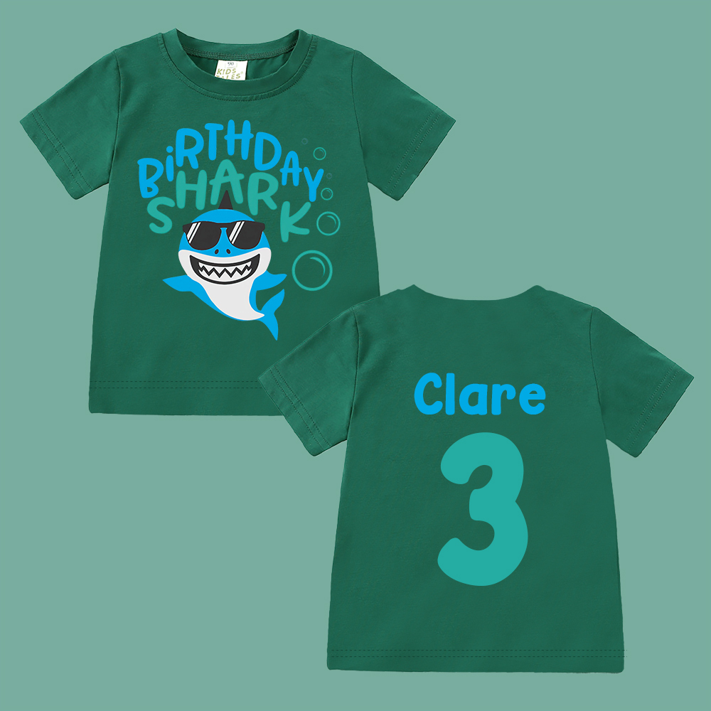 Personalized Shark Birthday T-Shirt | inBirth31