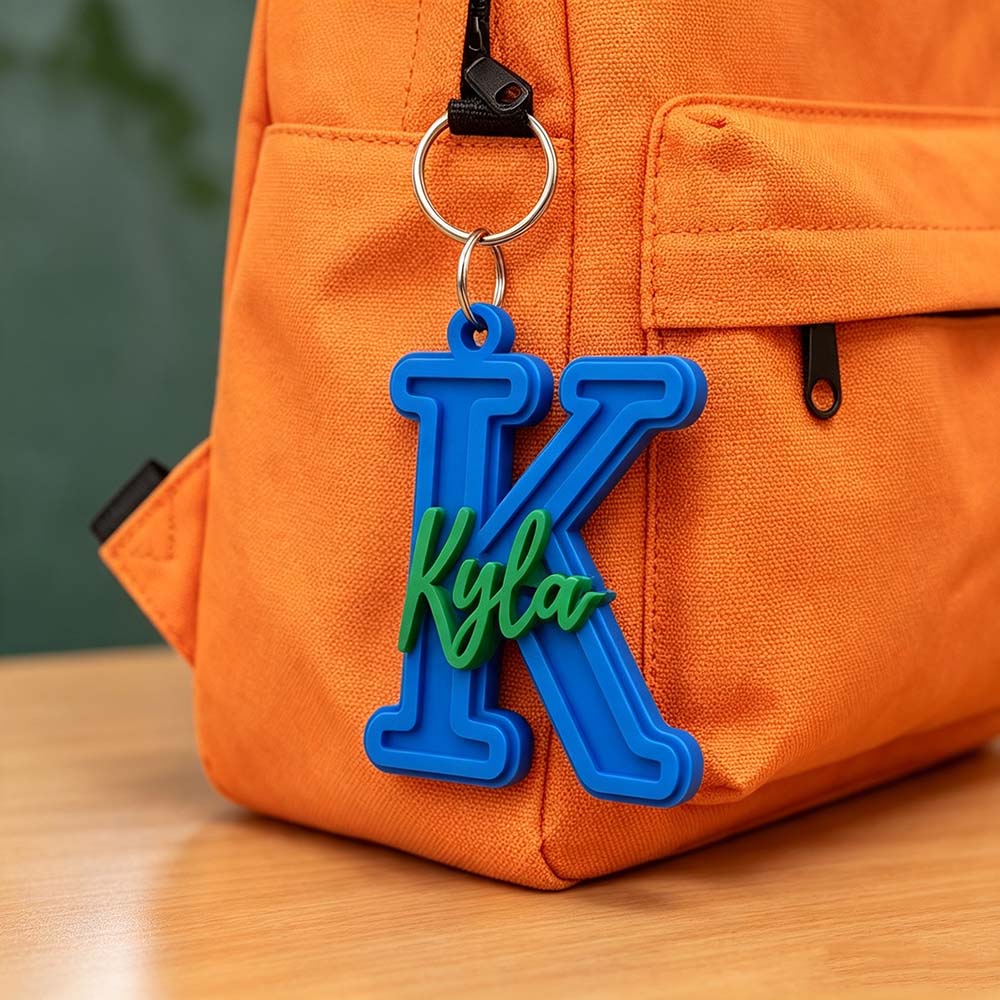Personalized 3D Printed Backpack Name Tag | CWGift96