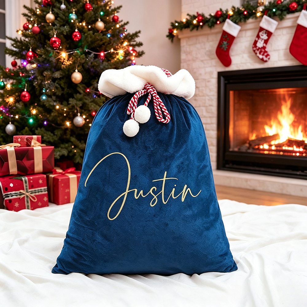 Personalized Christmas Velvet Santa Sack for Gifts | MCGift102