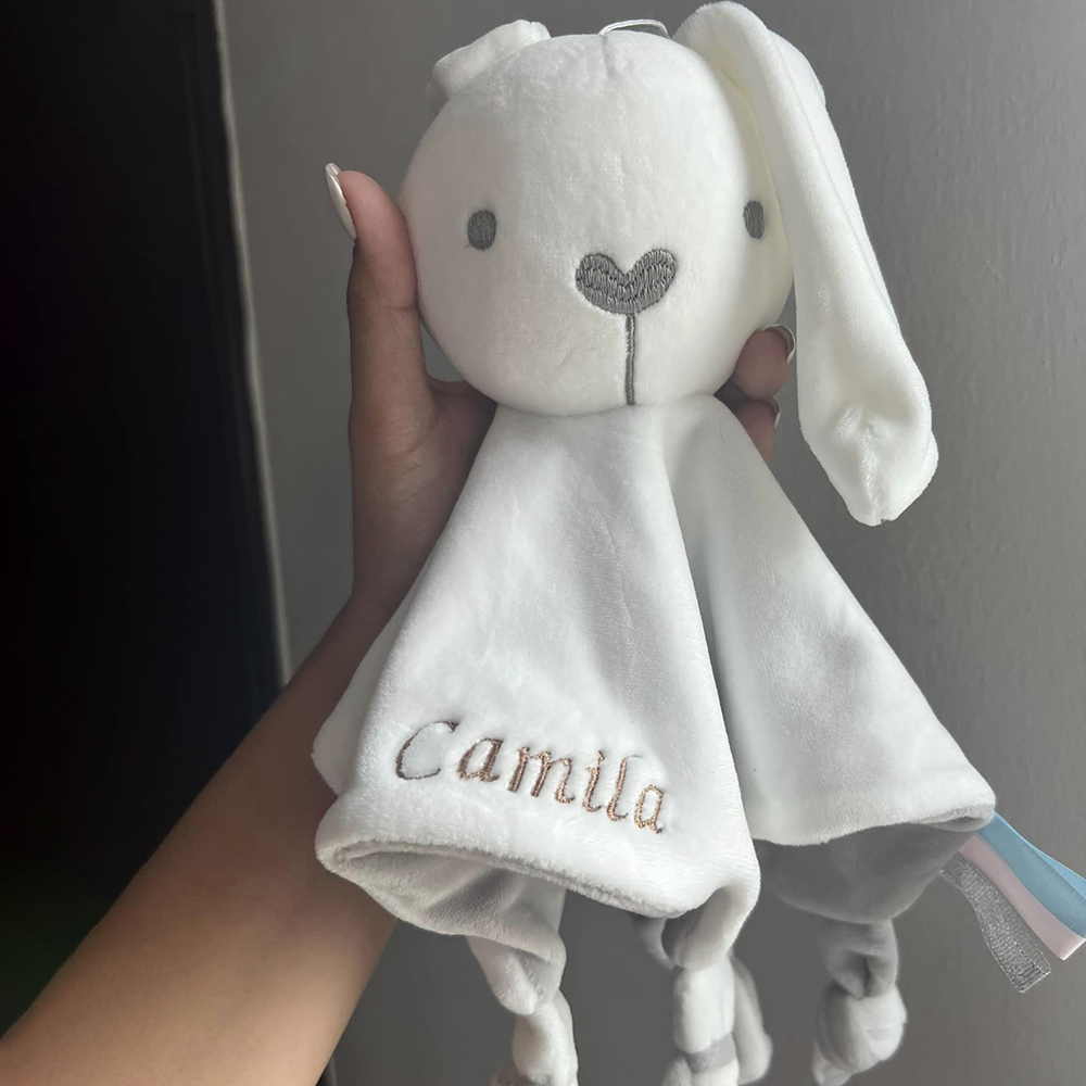 Personalized Baby Embroidery Comforter Sleep Toy | CWToy62