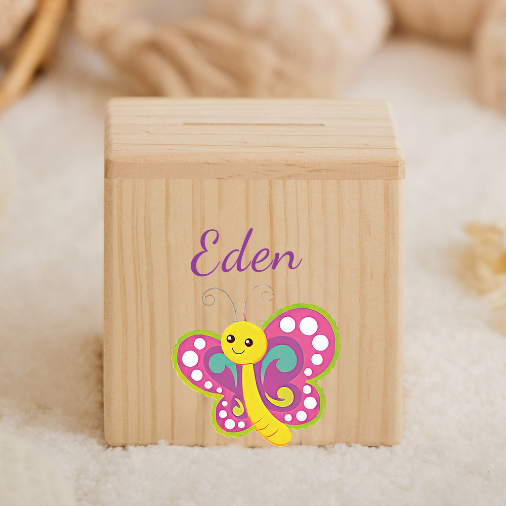 Personalized Kid Cute Animal Wooden Money Boxes