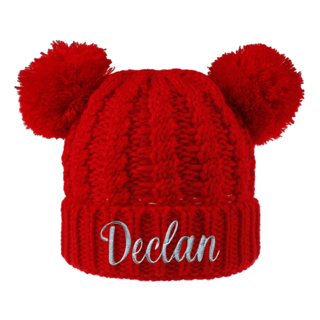Personalized Embroidery Pom Pom Hat for Comfort & Unique | HSKid17