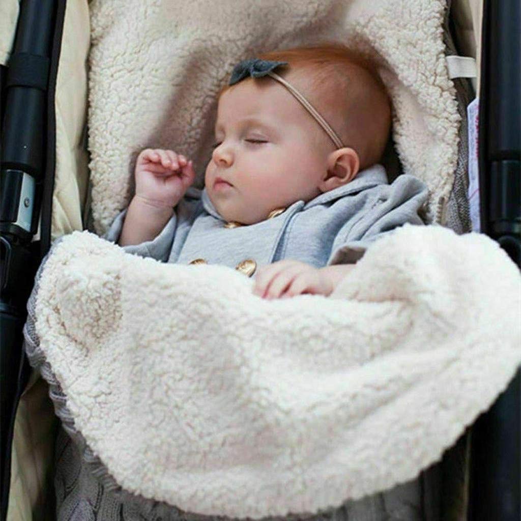 Personalized Embroidery Sherpa Sleeping Bag for Babies | CWBaby93
