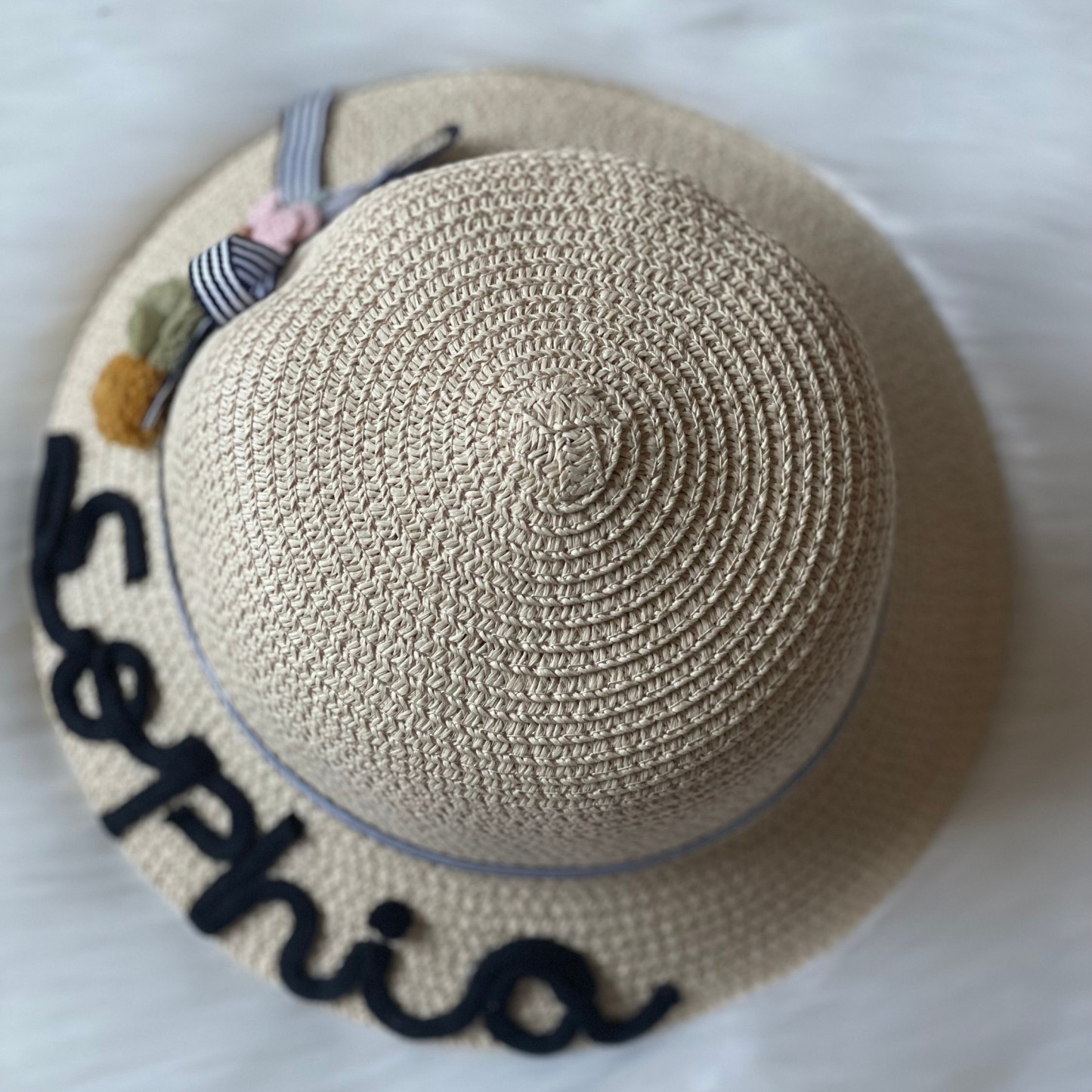 Personalized Hand Embroidery Straw Hat for Comfort & Unique | CWBeach59