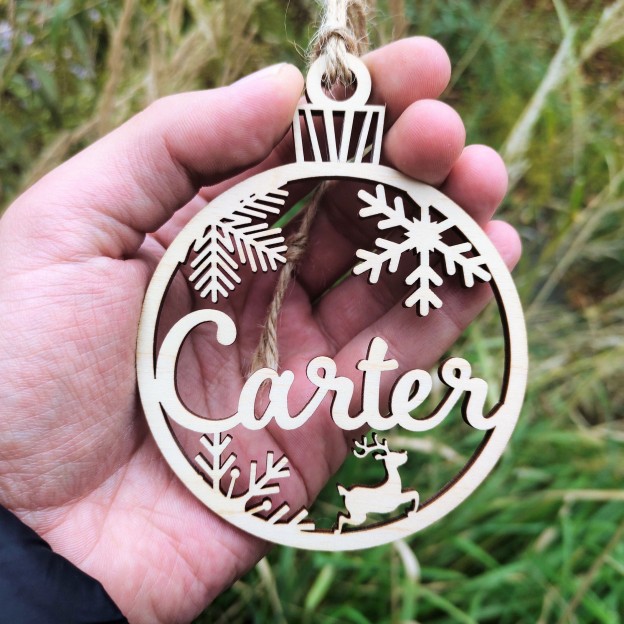 Personalized Wooden Christmas Ornaments | MCGift23
