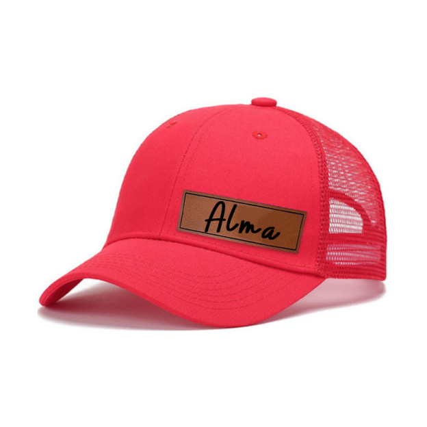 Personalized Color Leather Patch Hat for Comfort & Unique | CWBeach53