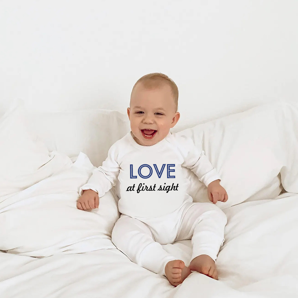 Personalized Baby First Valentine Ropmer and Hat Set | CWBaby146