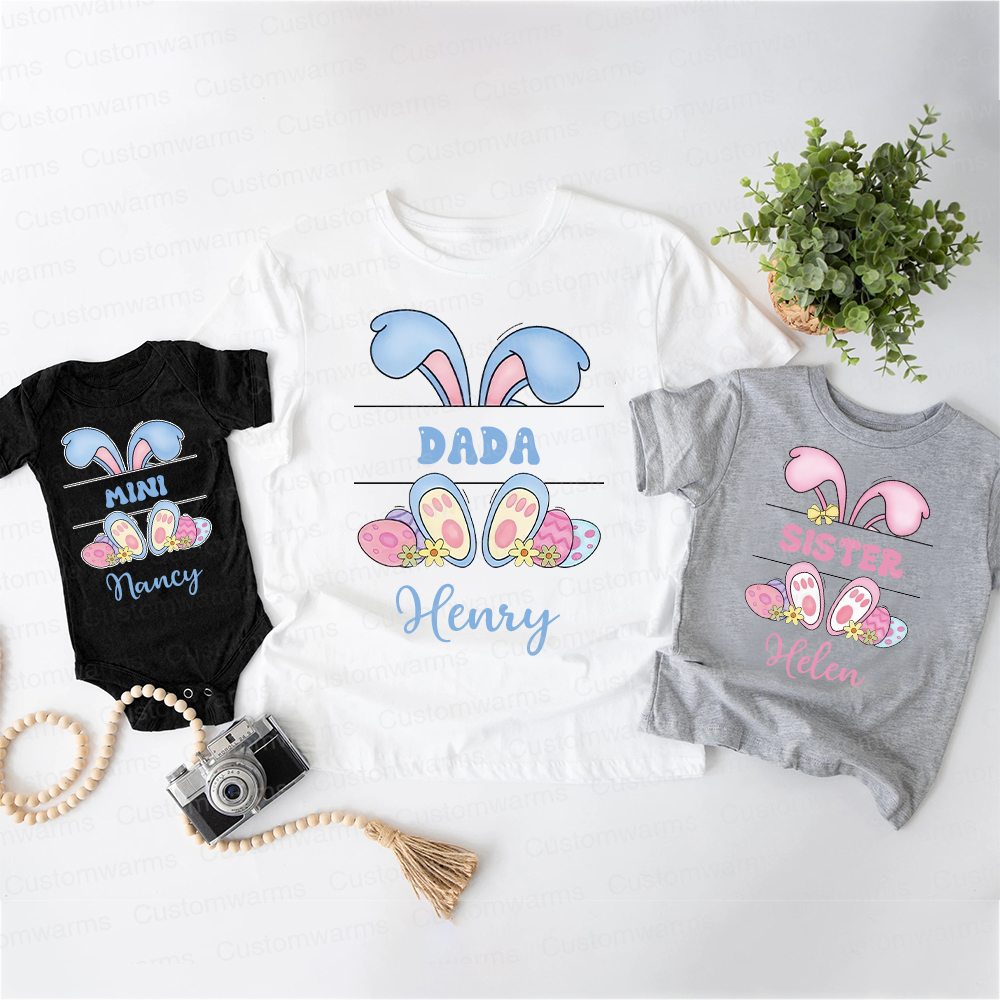 Personalized Family Happy Easter Matching Shirt | CWEaster53