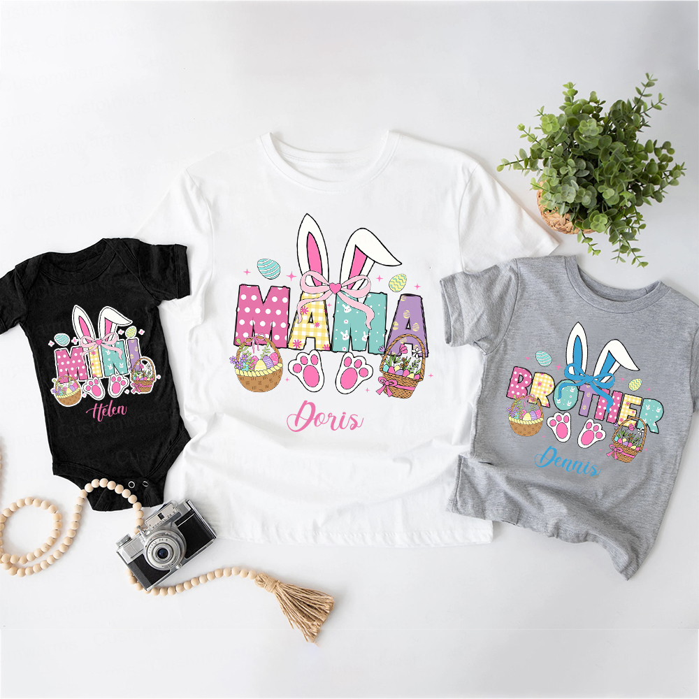 Personalized Family Happy Easter Matching Shirt | CWEaster54