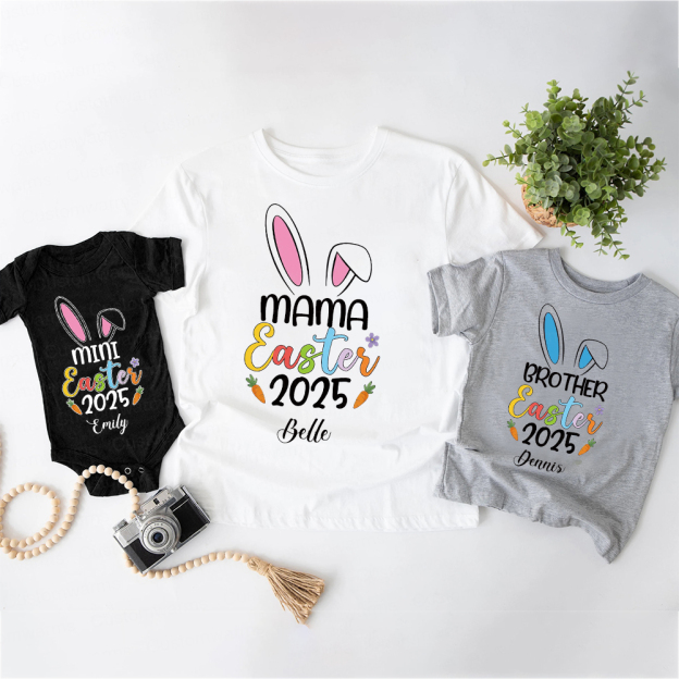 Personalized Family Happy Easter Matching Shirt | CWEaster57