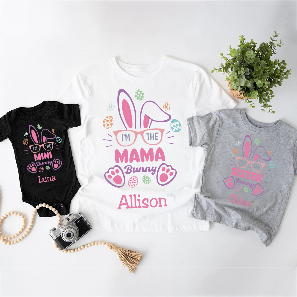 Personalized Family Happy Easter Matching Shirt | CWEaster60
