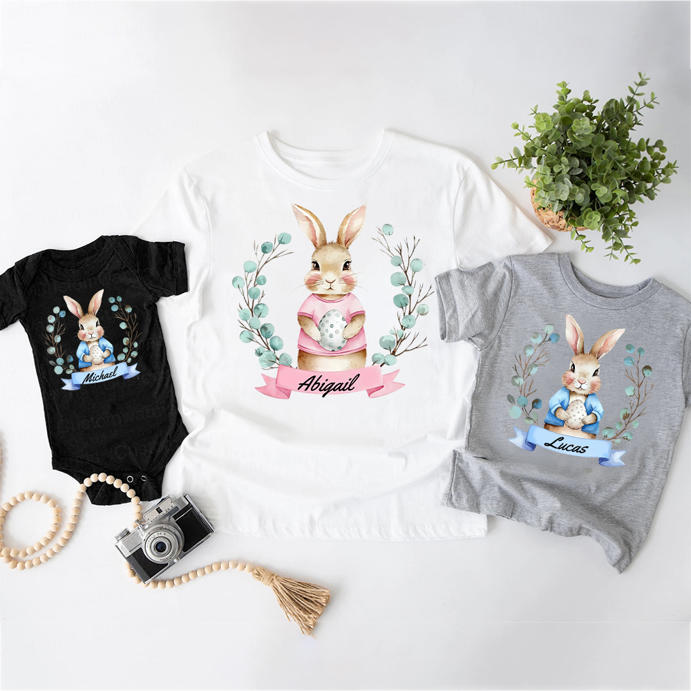 Personalized Family Happy Easter Matching Shirt | CWEaster61