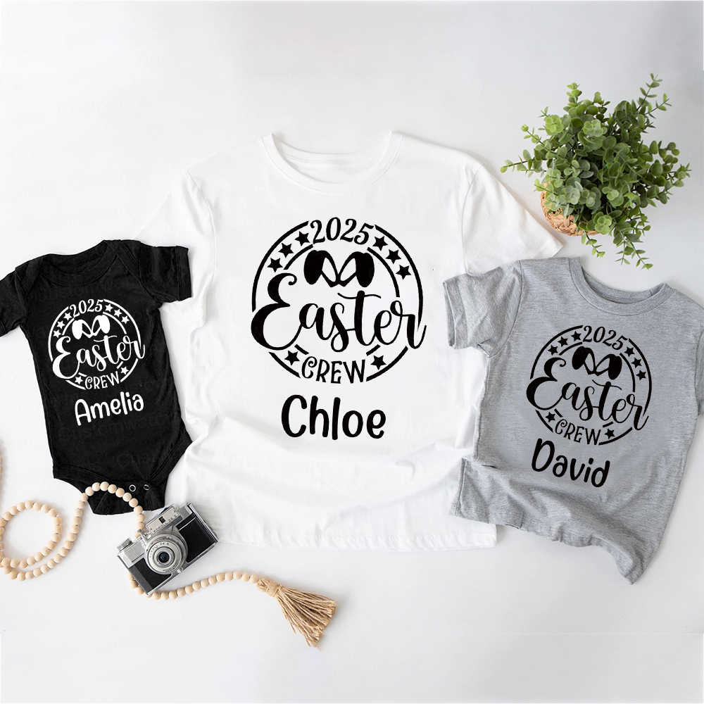 Personalized Family Happy Easter Matching Shirt | CWEaster62
