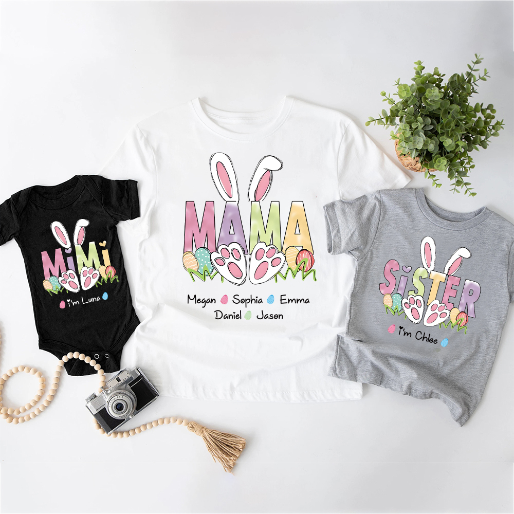 Personalized Family Happy Easter Matching Shirt | CWEaster64