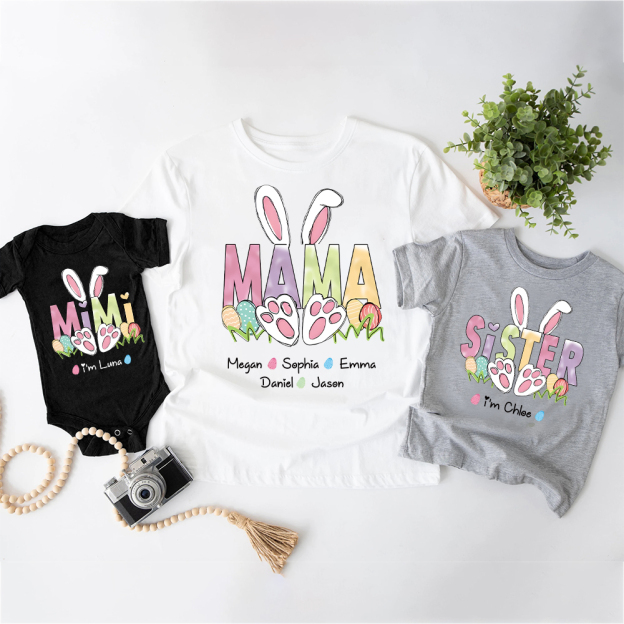 Personalized Family Happy Easter Matching Shirt | CWEaster64
