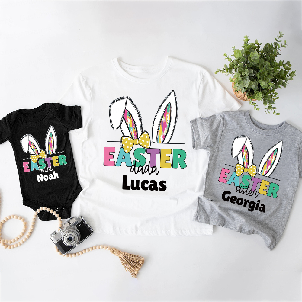 Personalized Family Happy Easter Matching Shirt | CWEaster67