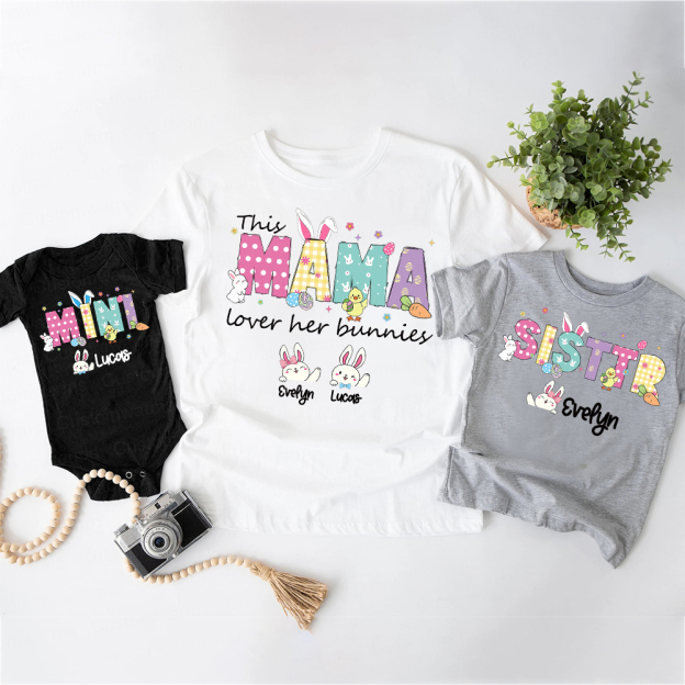 Personalized Family Happy Easter Matching Shirt | CWEaster68