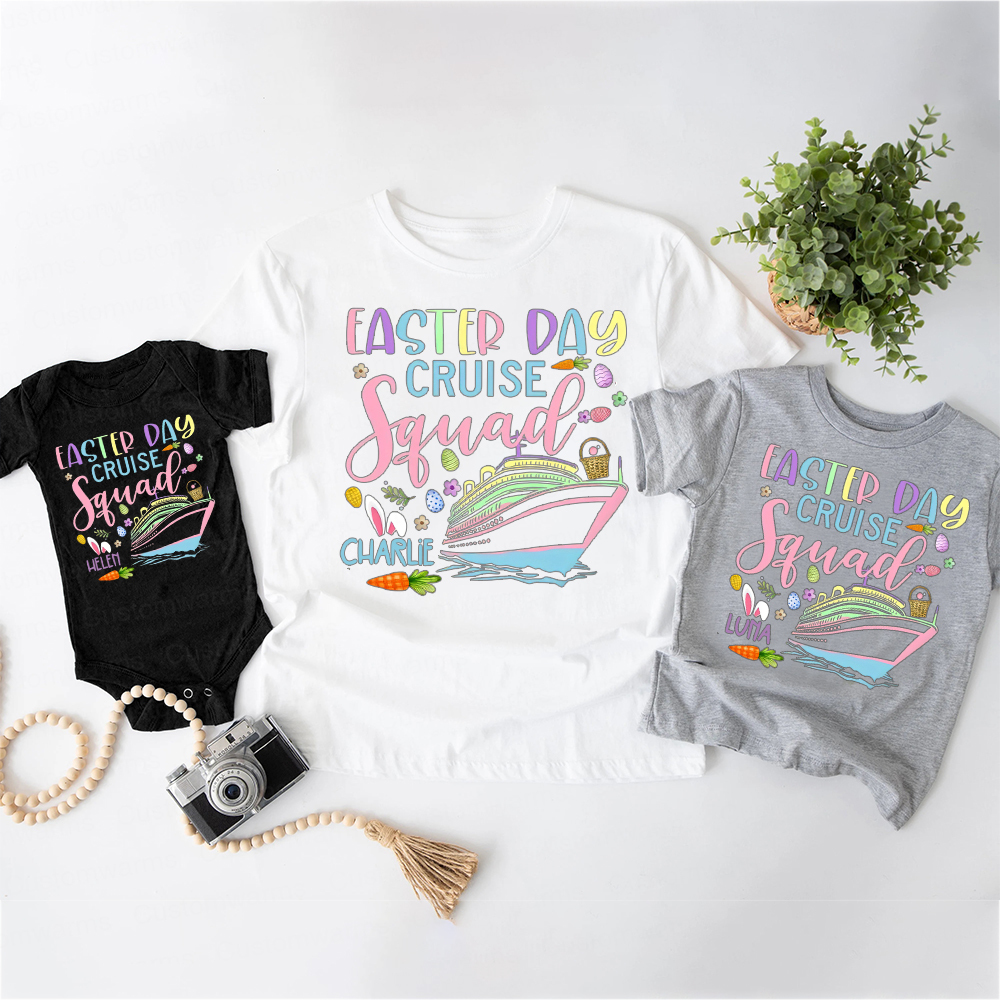 Personalized Family Happy Easter Matching Shirt | CWEaster69
