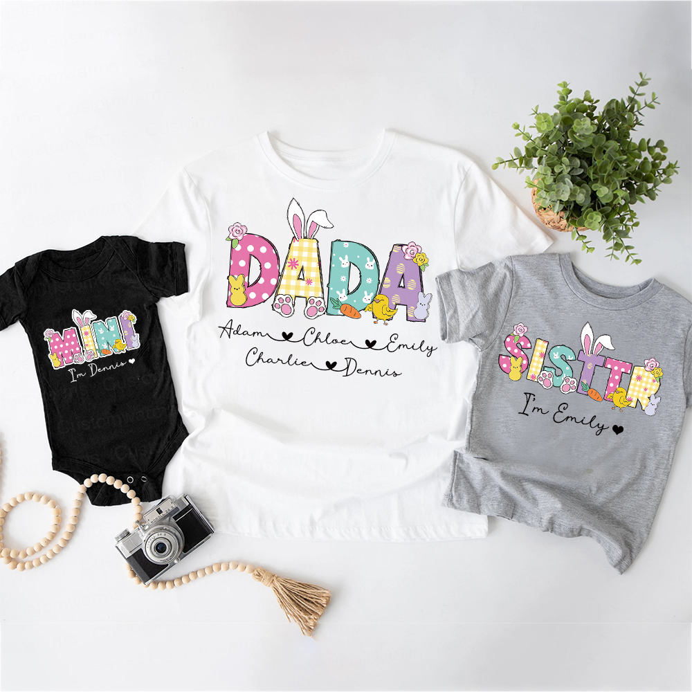 Personalized Family Happy Easter Matching Shirt | CWEaster73
