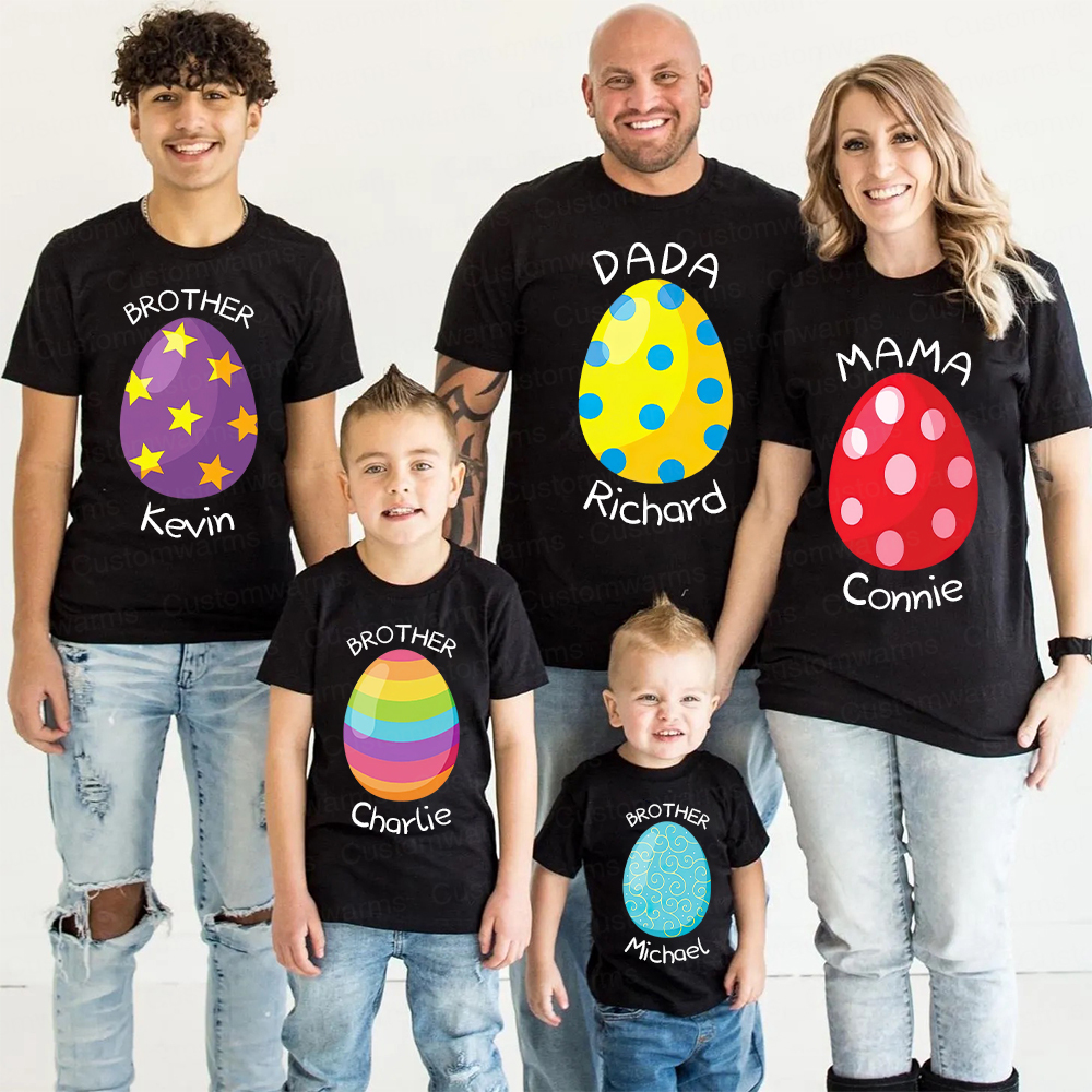 Personalized Family Happy Easter Matching Shirt | CWEaster74