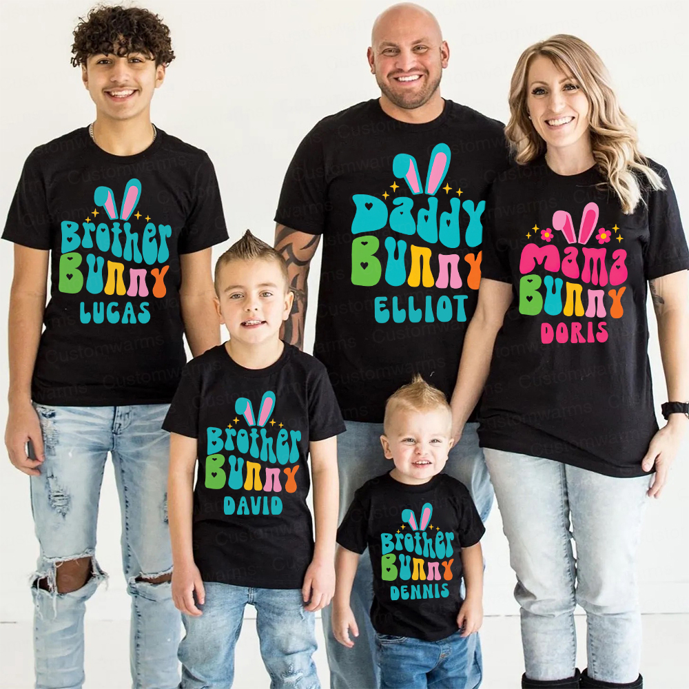 Personalized Family Happy Easter Matching Shirt | CWEaster75