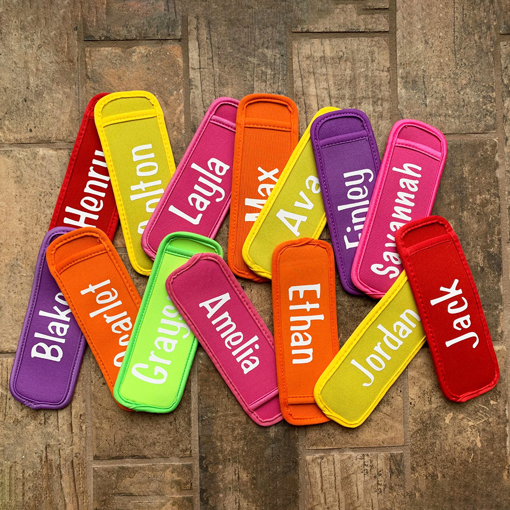 Personalized Icy Frozen Yogurt Popsicle Holder | CWBeach179
