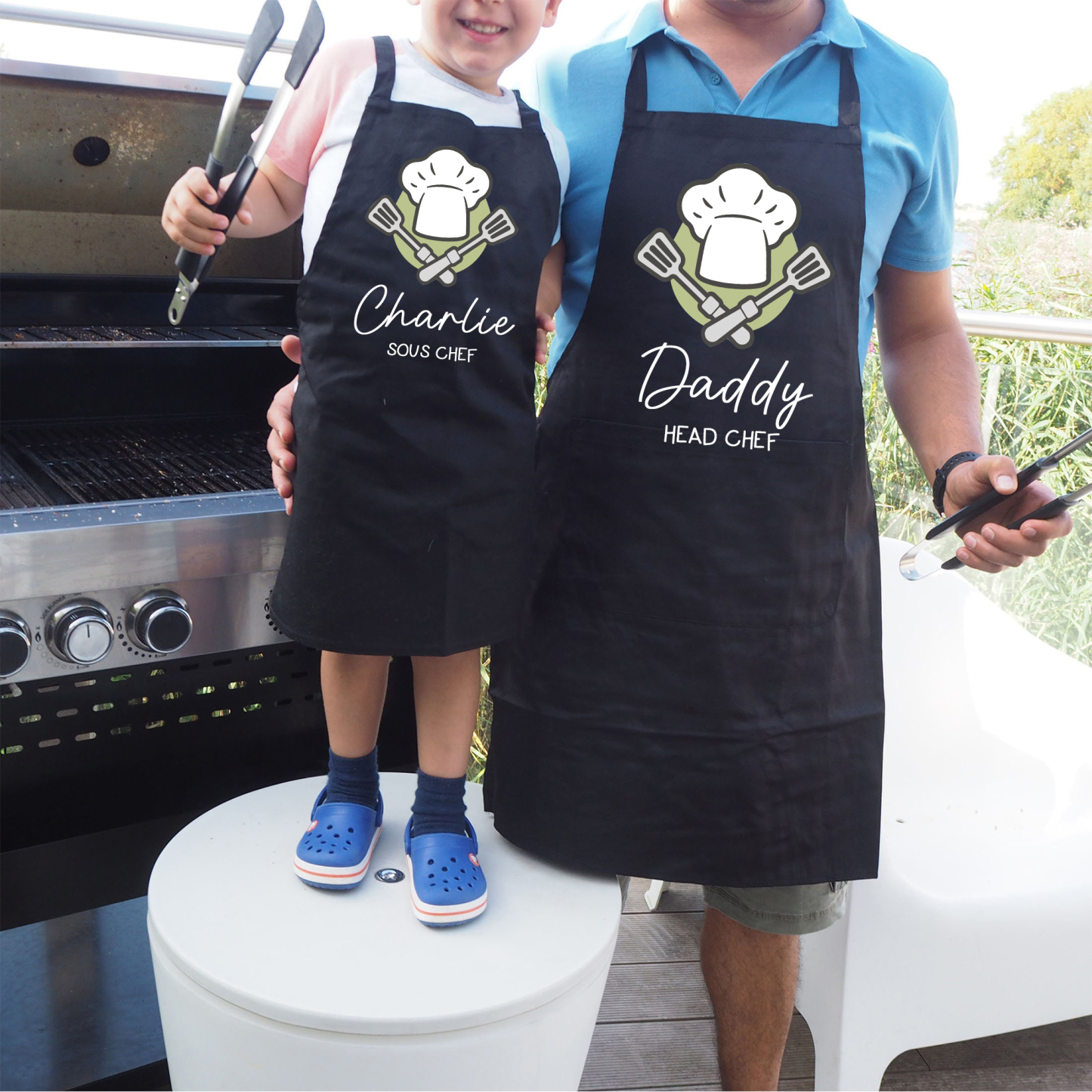 Personalised Waterproof Matching Family Apron | Apron45