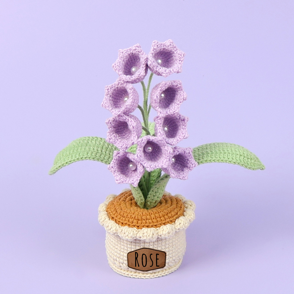 Personalized Crochet Flower in the Pot｜Gift For Mom  | CWMom17