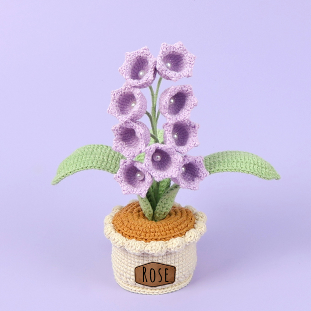 Personalized Crochet Flower in the Pot｜Gift For Mom  | CWMom17