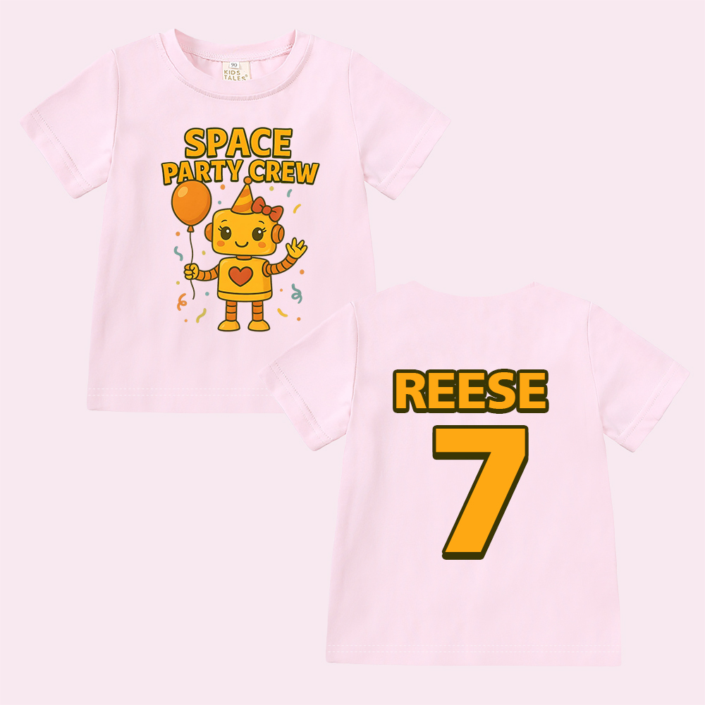 Personalized Space Party Birthday T-Shirt | inBirth33