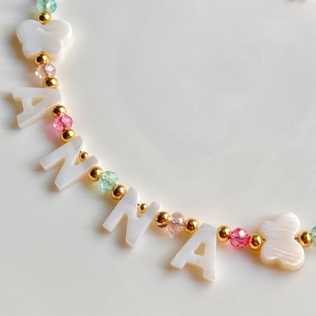 Personalized Pearl Letter Name Necklace For Girls & Adult｜CWBeach195