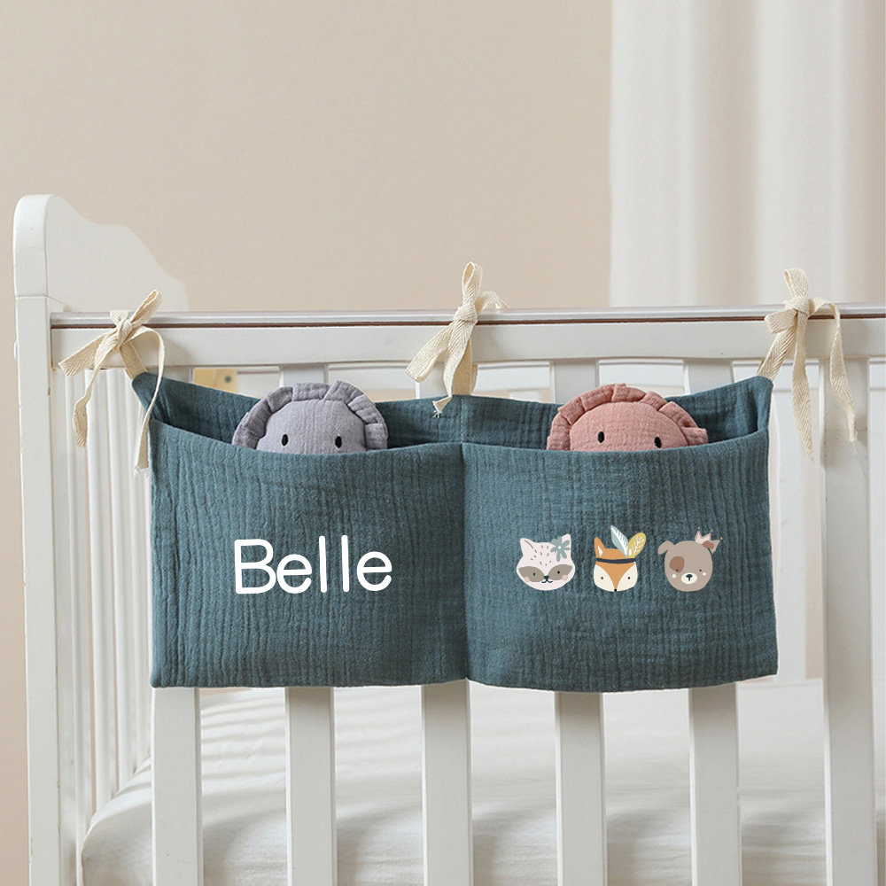 Personalized Baby Bed Pocket Accessories & Diapers Storage | CWBaby5801
