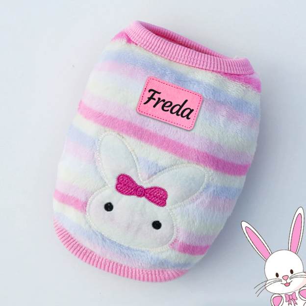 Personalized Cute Pet Soft Plush Fleece Vest | BKPet194