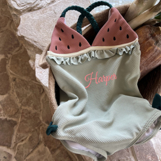 Personalized Embroidery Original Lovely Fruit Swimsuit for Summer | CWBaby56